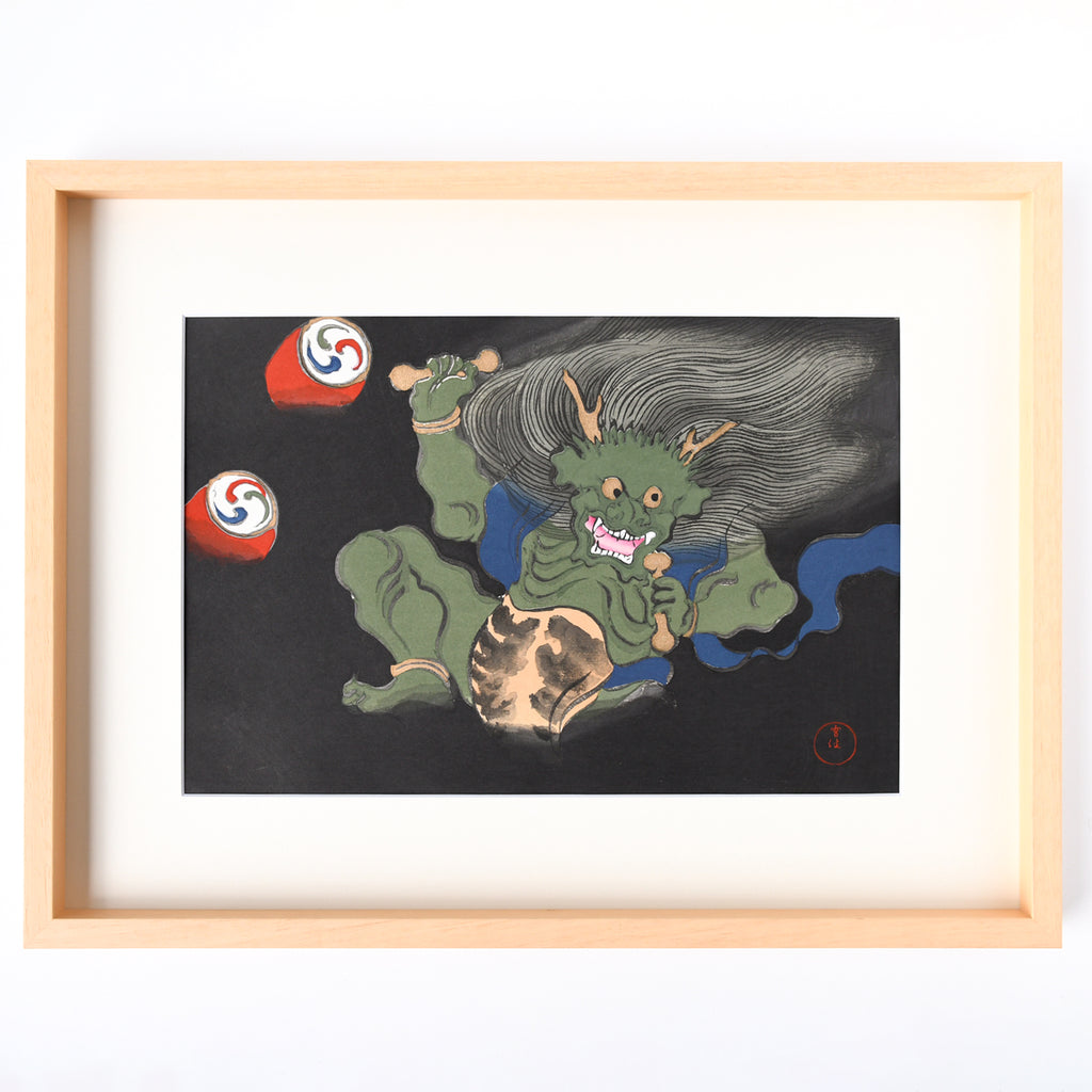 木版画 神坂雪佳 雷 額装入 – MOCAD ONLINE SHOP