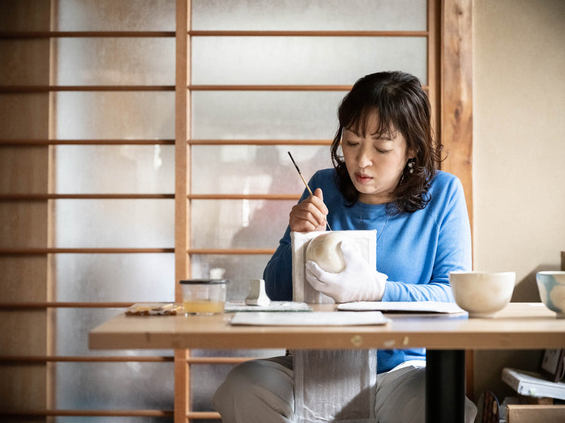 絵付師・上坂 妙さん(雅号 善妙)