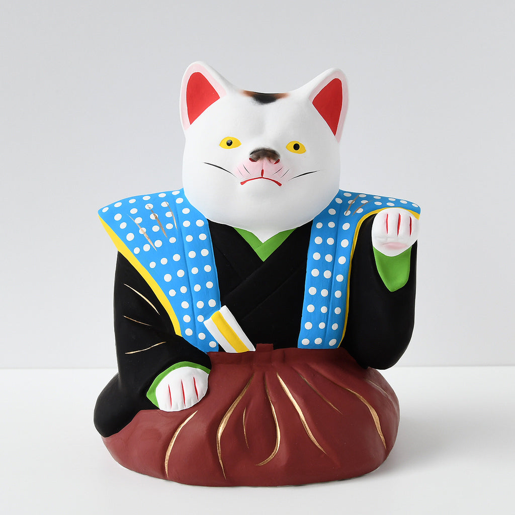 伏見人形 裃招き猫（大・左手） – MOCAD ONLINE SHOP