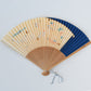 Rakufusen Folding Fan – Kyoto Landmarks (Blue) / no.0408-3