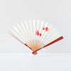 扇子 6寸5分 夏扇 金魚 赤塗り