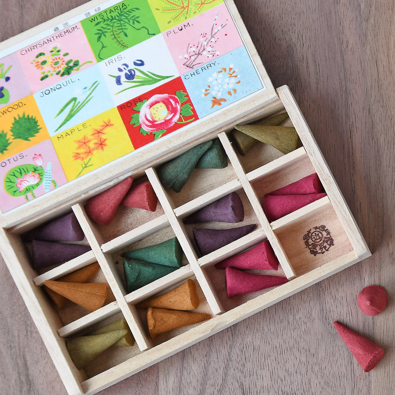 Incense, kyo no hana /12 types of cone-shaped incense | Kyoto