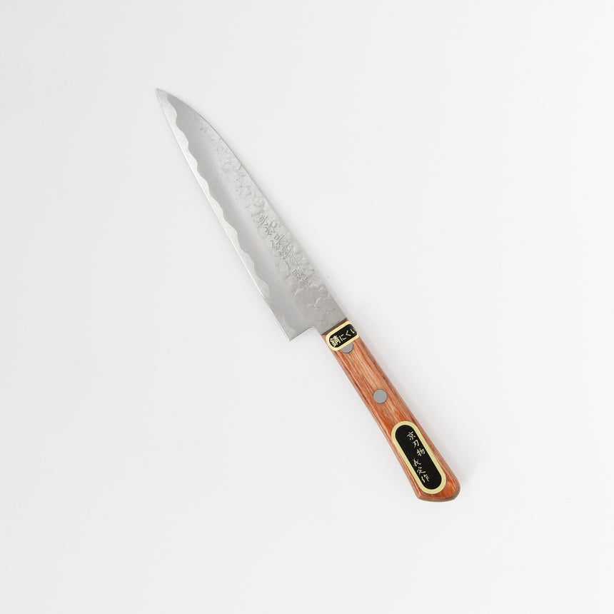 義定刃物　手打ち鍛造　三徳包丁とペティナイフのお得なセット　保津川セット