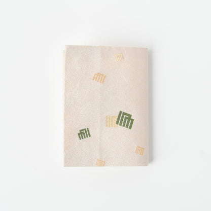 つづれ織 ブックカバー 源氏香図 緑