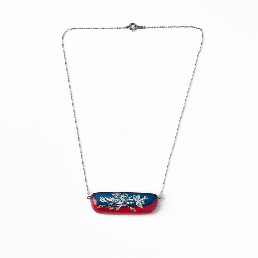 Wiping lacquer necklace "lucky flying" / no.0799-2 