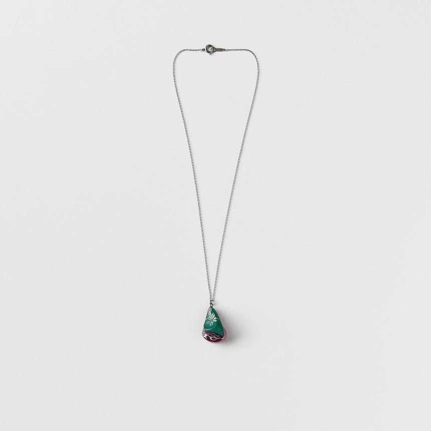 Lacquer necklace "Meguri" / no.0977-2 