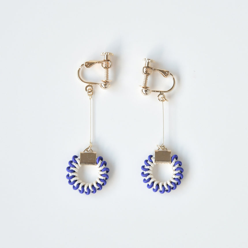 Mizuhiki maru earrings 6 colors / no.0995