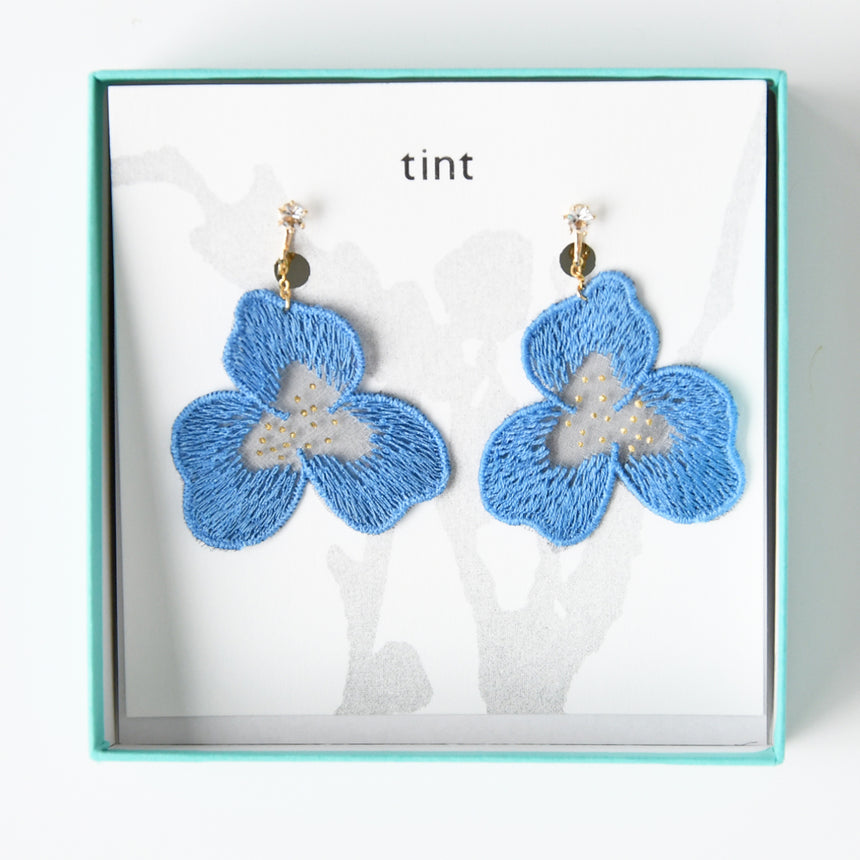 tint series pansy/earring wet feather color