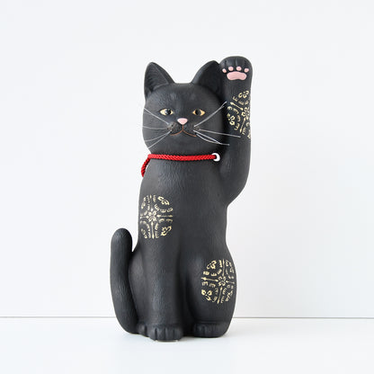 京陶人形　京雅 招き猫　黒