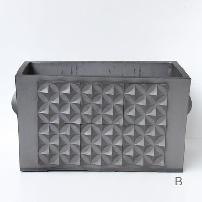 瓦製プランター　大　柄B