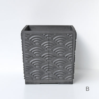 瓦製プランター小　柄B