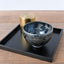 Tea bowl black iron glaze /no.1715