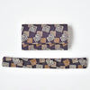 Set of Kiseru case and tobacco leaves case "Genjiko pattern" / no.1919