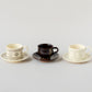 Black Printed Cup & Saucer no.3593
