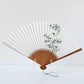扇子 7寸5分 夏扇 竹林 焼煤竹 飾り玉飾付