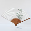 扇子 7寸5分 夏扇 竹林 焼煤竹 飾り玉飾付