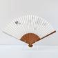 扇子 7寸5分 夏扇 烏瓜 焼煤竹　裏面