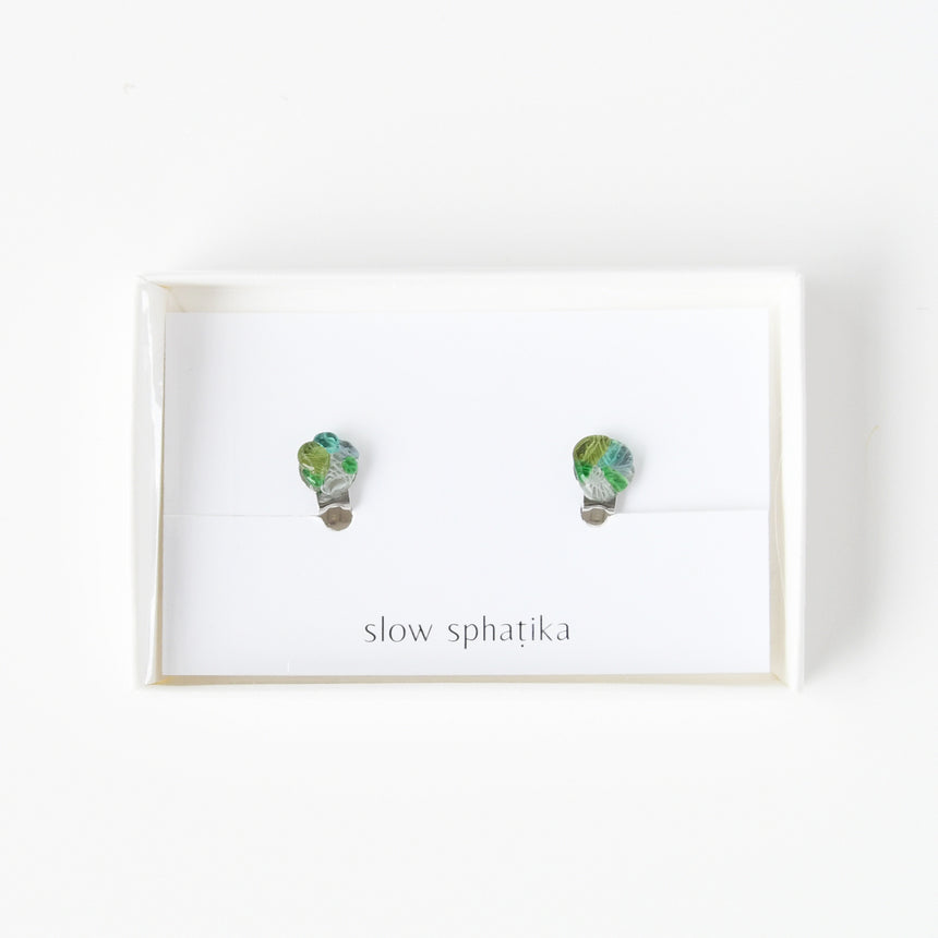 Glass earrings 02-c / no.2096