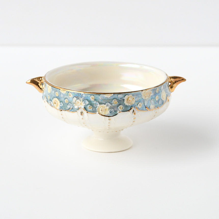goblet with ears blue/yellow / no.2111-c