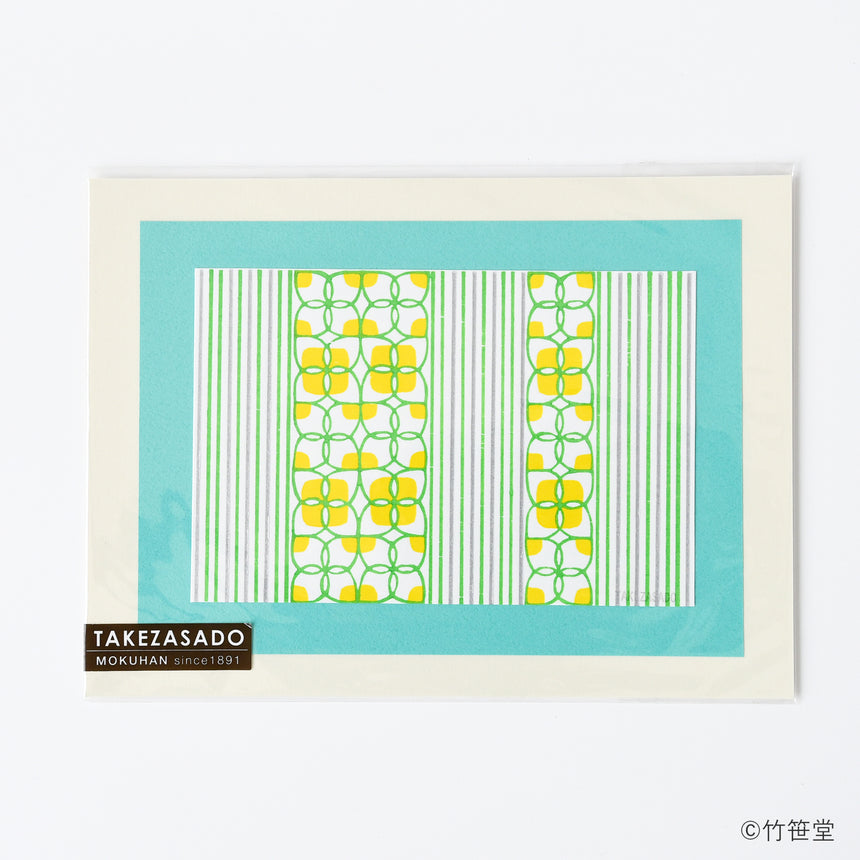 Woodblock print Yuko Harada "Rainy season stripes" / no.2129