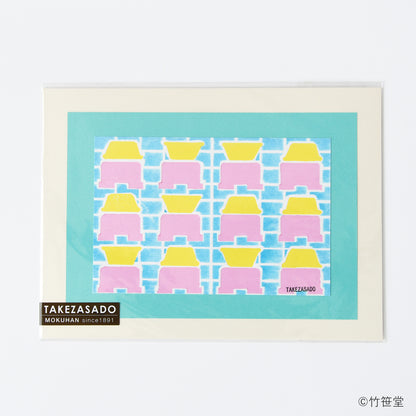 木版画 原田裕子「銭湯」 