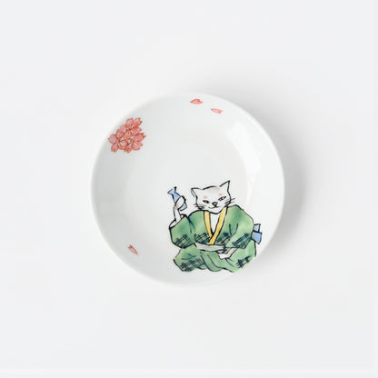 花見猫皿