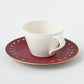 claret coffee cup set