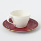 claret coffee cup set