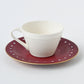 claret coffee cup set