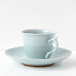 紅村窯 青磁コーヒー碗皿