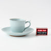 紅村窯 青磁コーヒー碗皿