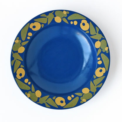 リム大皿「rin」蒼