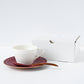 claret tea set