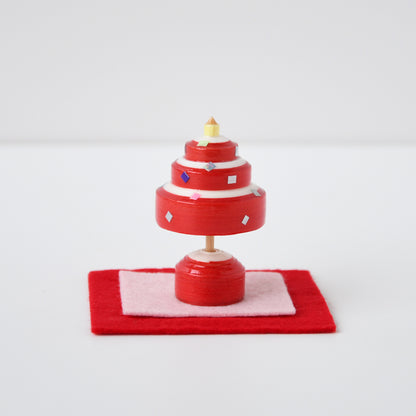 京こま クリスマスツリー　赤