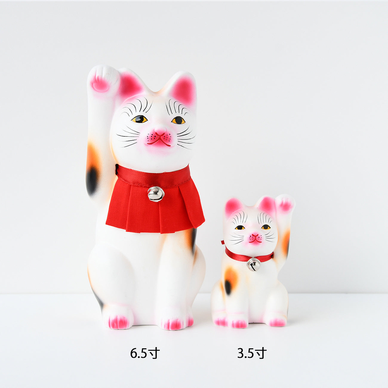 招き猫 3.5寸 / 小田人形 | Kyoto Japanese Traditional Crafts Online