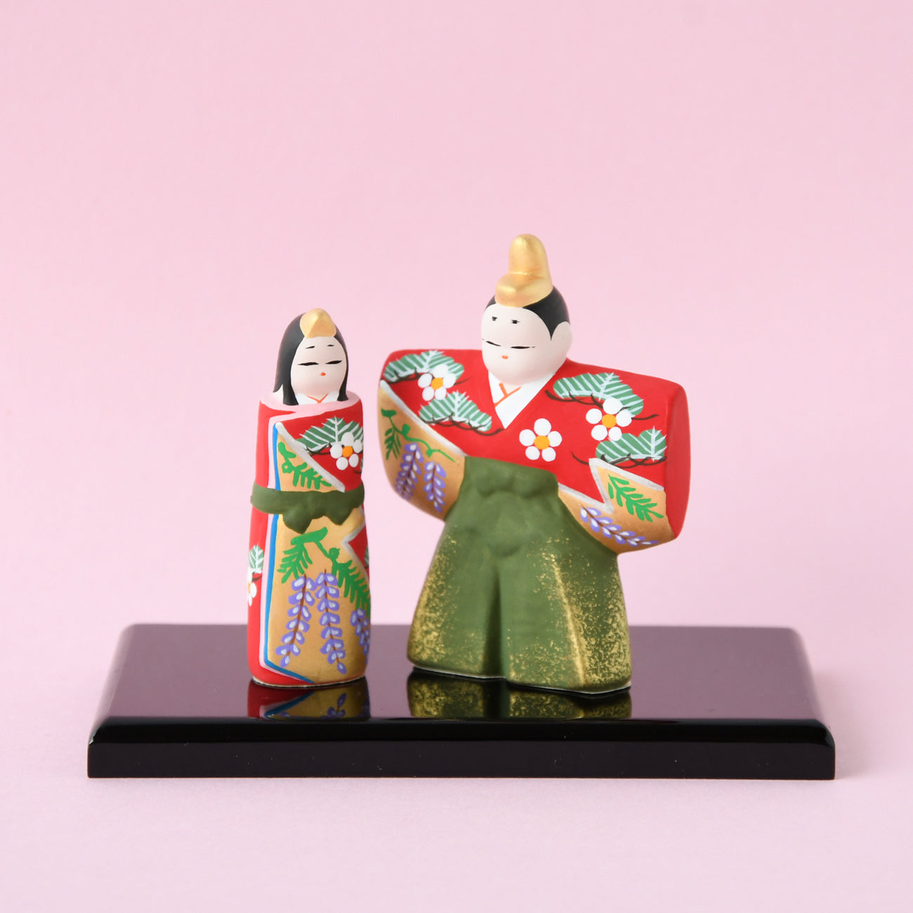 新品共箱・飾り台付き◇京陶人形「京雅び」小田益三　陶器　雛人形　雛祭り　金彩 新品共箱・飾り台付き◇京陶人形「京雅び」小田益三