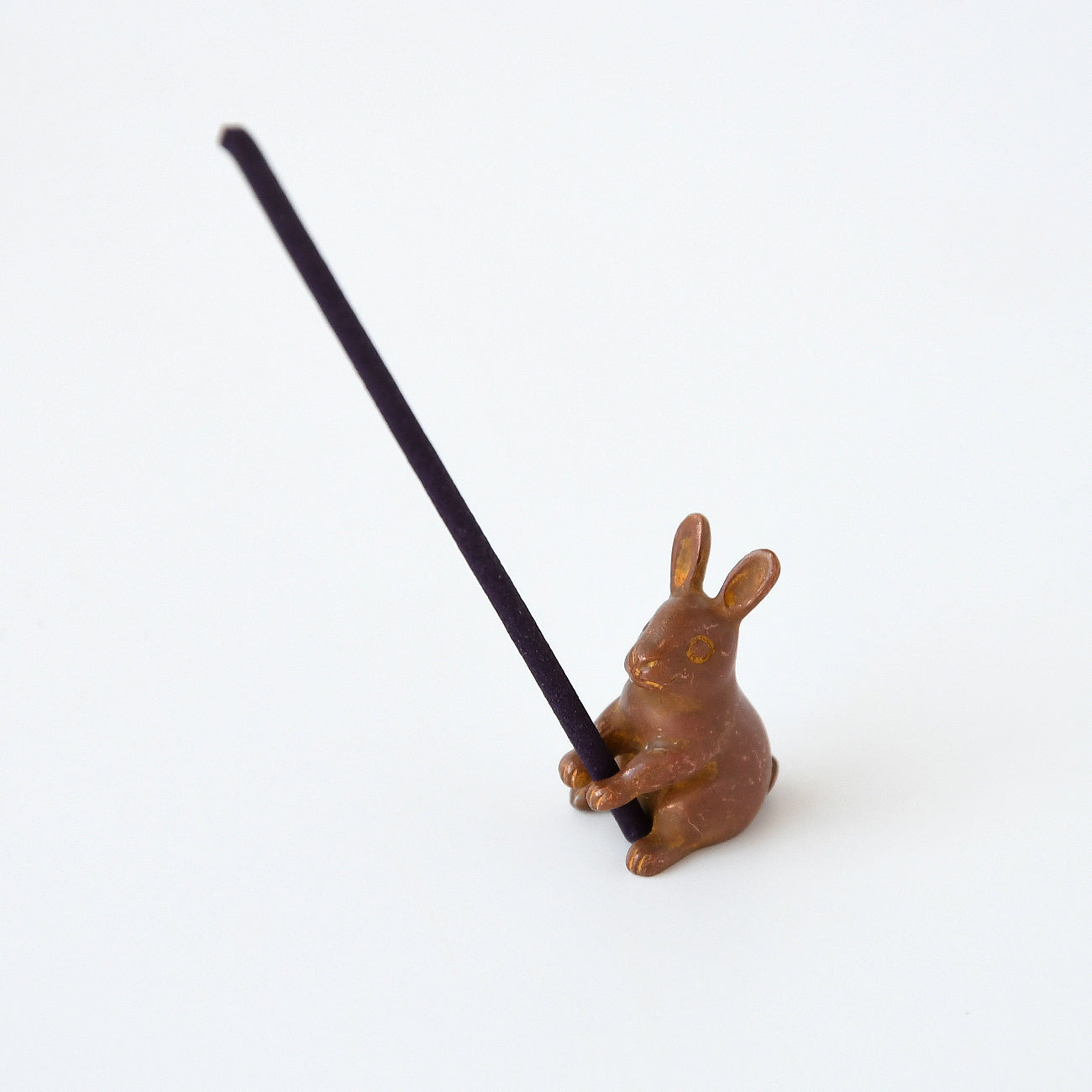 備前焼　香合　うさぎ　兎　縦5㎝横4.6㎝高さ6.4㎝ 銅香立て 兎 /no.2559 – MOCAD ONLINE SHOP