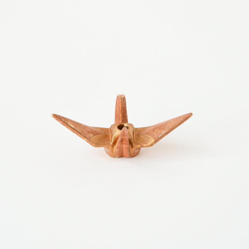 Copper incense stand, origami crane (large and small) /no.2562-2563