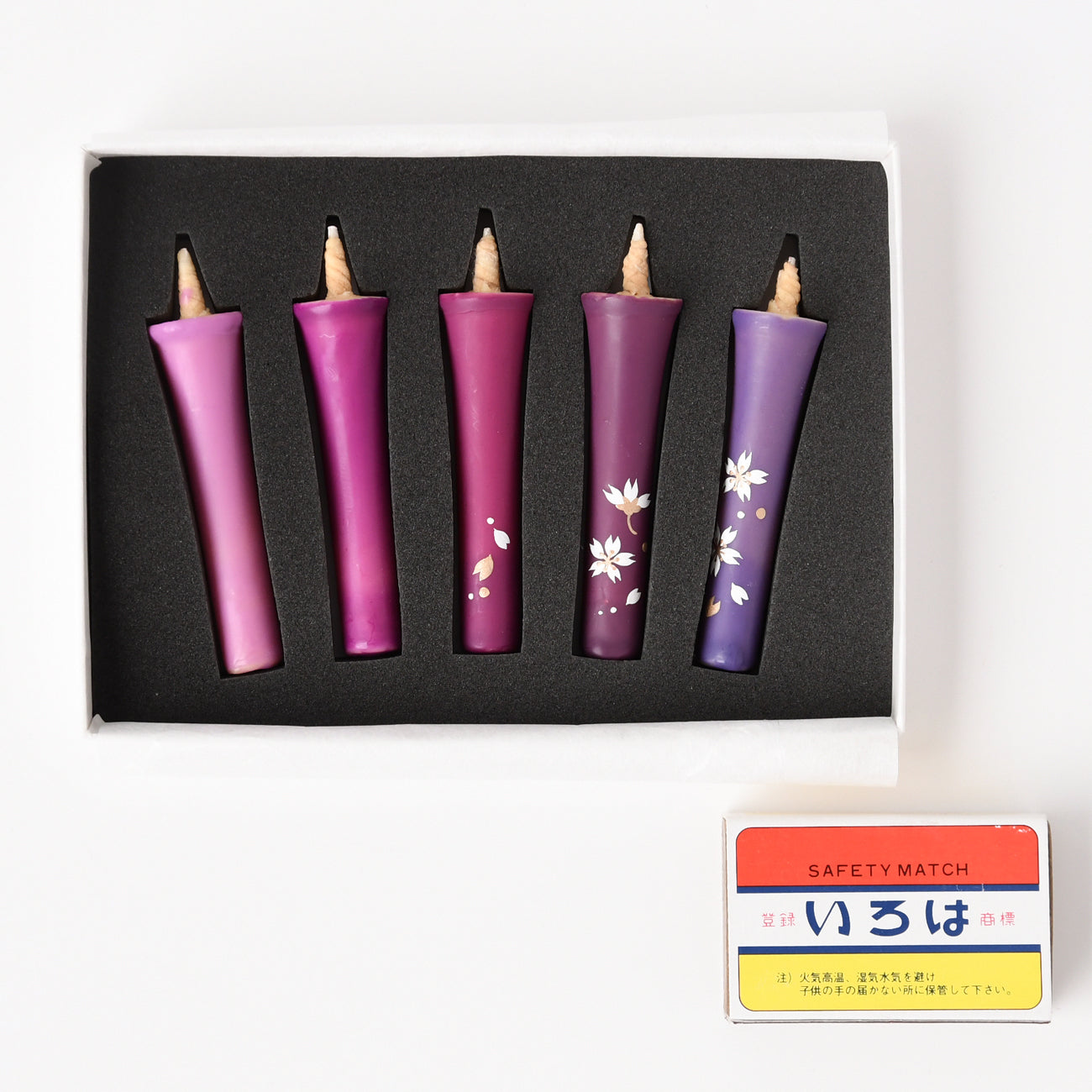 源氏 桜蝋燭 5本入り | 京都の伝統工芸品の通販サイト – MOCAD ONLINE SHOP