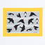 Woodcut Yuko Harada "Swallows' Sheet Music" / no.2642