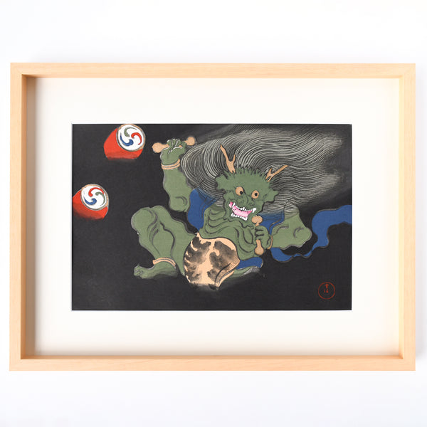 木版画 神坂雪佳 雷 額装入 – MOCAD ONLINE SHOP