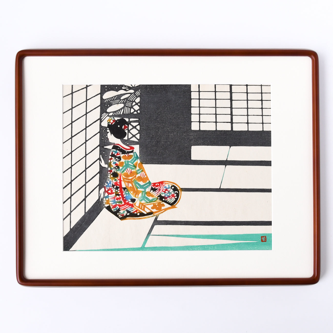 木版画 稲垣稔次郎 静夜 額装入 / no.2675 | 京都の伝統工芸品の通販 木版画 稲垣稔次郎 静夜 額装入 / no.2675 | 京都の伝統工芸品の通販