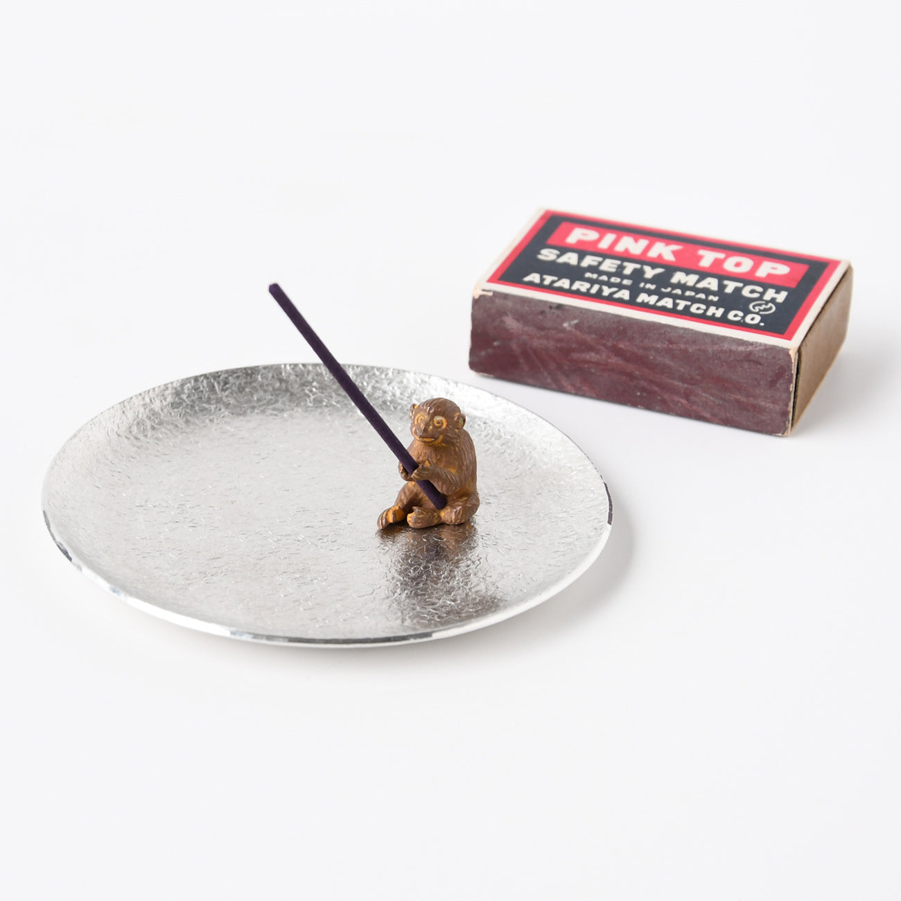 銅香立て 猿（受皿セット）/ no.2696 | 京都の伝統工芸品の通販サイト