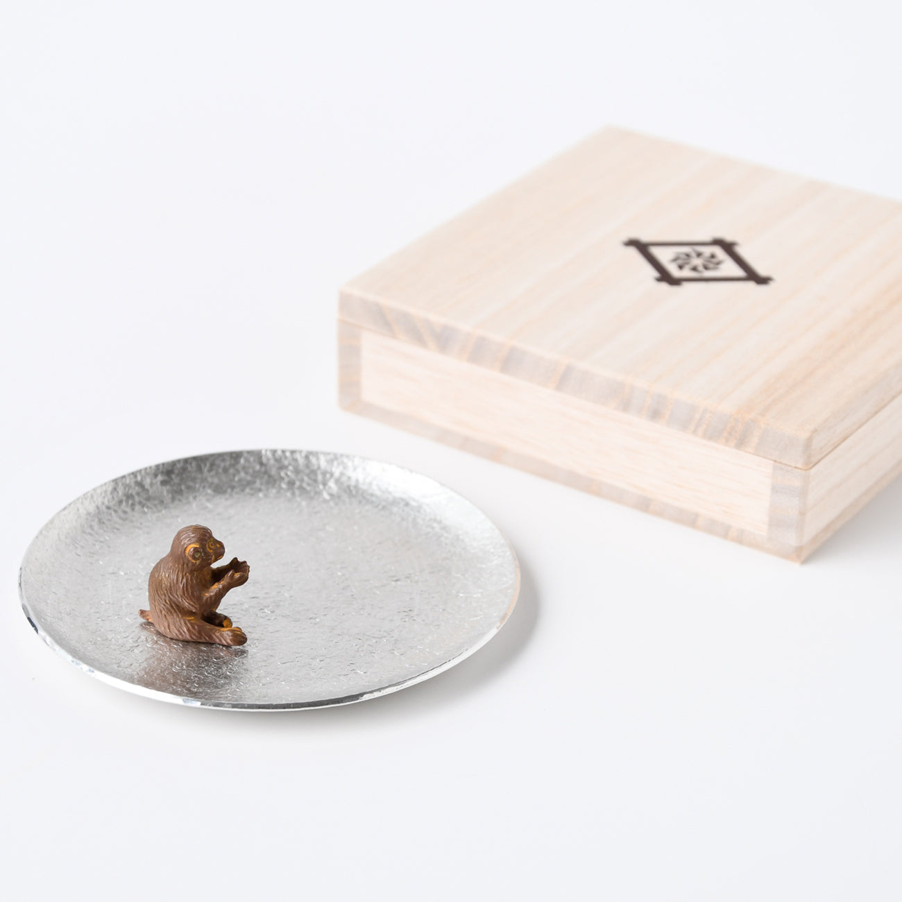 銅香立て 猿（受皿セット）/ no.2696 | 京都の伝統工芸品の通販サイト