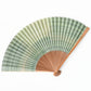 扇子 ７寸5分 夏扇 洛風扇 総シケ霞 緑