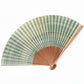 ７寸5分 夏扇 洛風扇 総シケ霞 緑