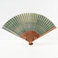 ７寸5分 夏扇 洛風扇 総シケ霞 緑
