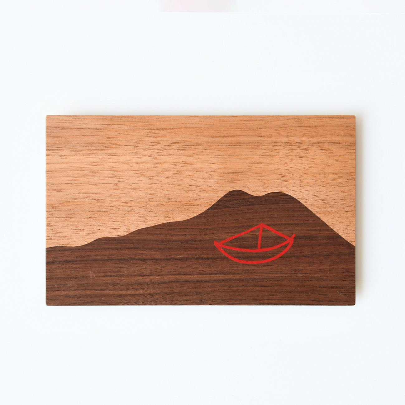 銘々皿 五山の送り火（赤） | 京都の伝統工芸品の通販サイト – MOCAD
