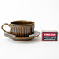 縞珈琲 COFFEE C&S（鶯茶釉）とマッチ箱