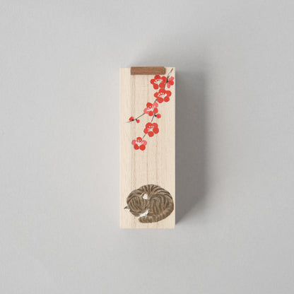 木製 スライドケース ねこ柄 26a